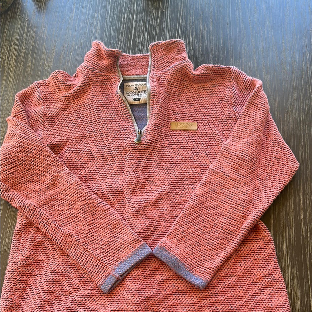 Jadelynn Brooke Pink And Blue Crew Neck Sweater